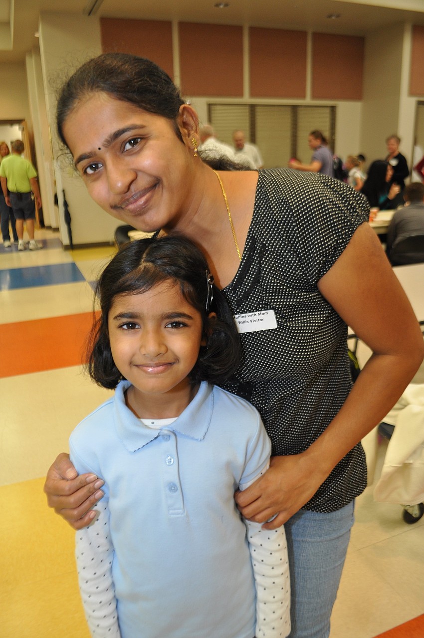 Moksha Pitchala has fun with her mom, Vijaya.