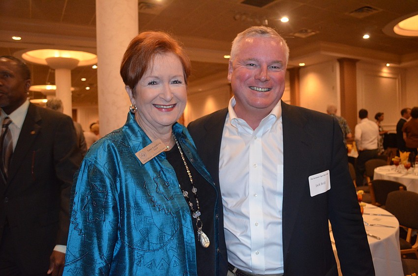 Sarasota County School Board Chairwoman Jane Goodwin with Jack Brill