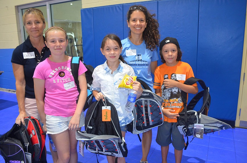 Christy Stickney, Ariane Rouillard with Christine, Sharon and Sam Fisher