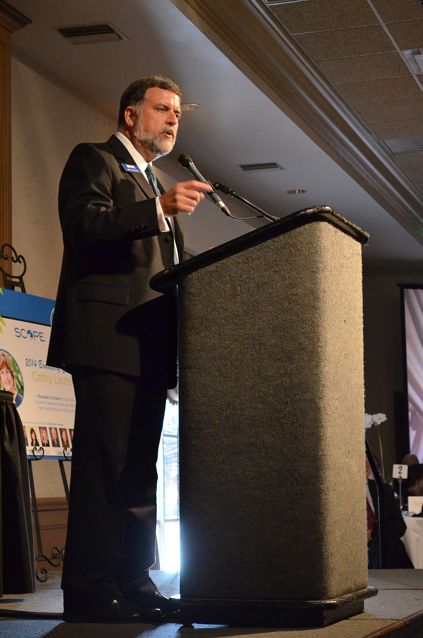 SCOPE Executive Director, John McCarthy addresses the audience at the Annual Celebration & Boundary Crosser Award ceremony.