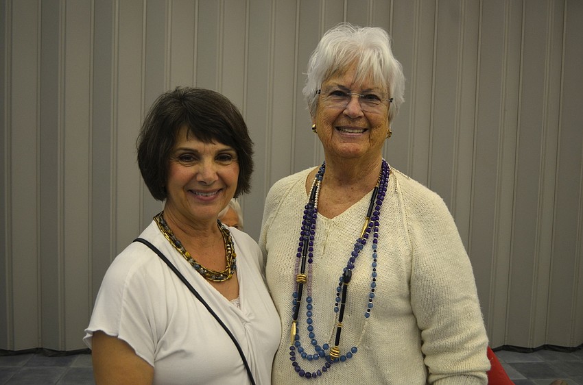 Phyllis McGuire and former mayor Joan Webster