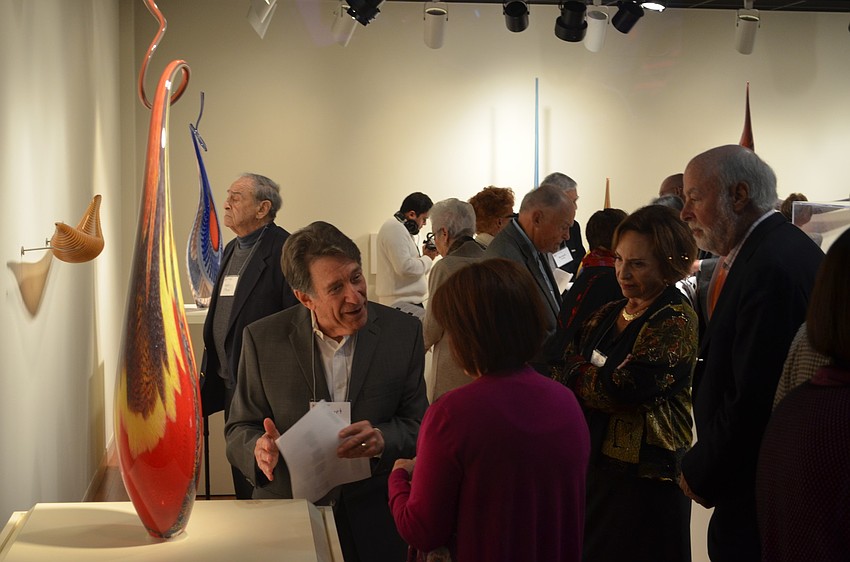 Sarasota's arts enthusiasts arrived in droves to view Tagliapietra's glass art