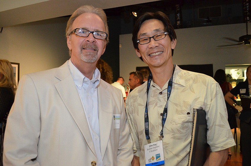 Fred Wilcox, Harbor IT Services and John Sing, IT architect.