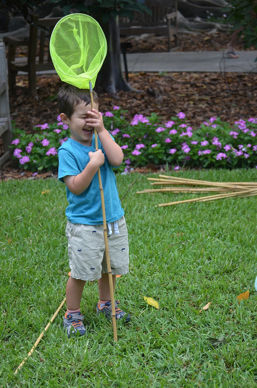 Gideon Hersh goofs around.