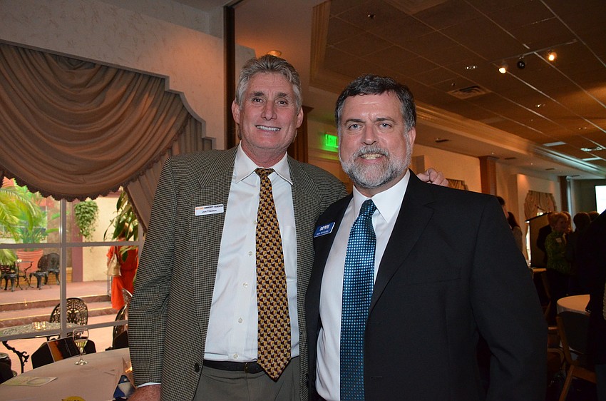 - Former county commissioner and Gulf Coast Foundation Director of Community Investment, Jon Thaxton with SCOPE Executive Director, John McCarthy.