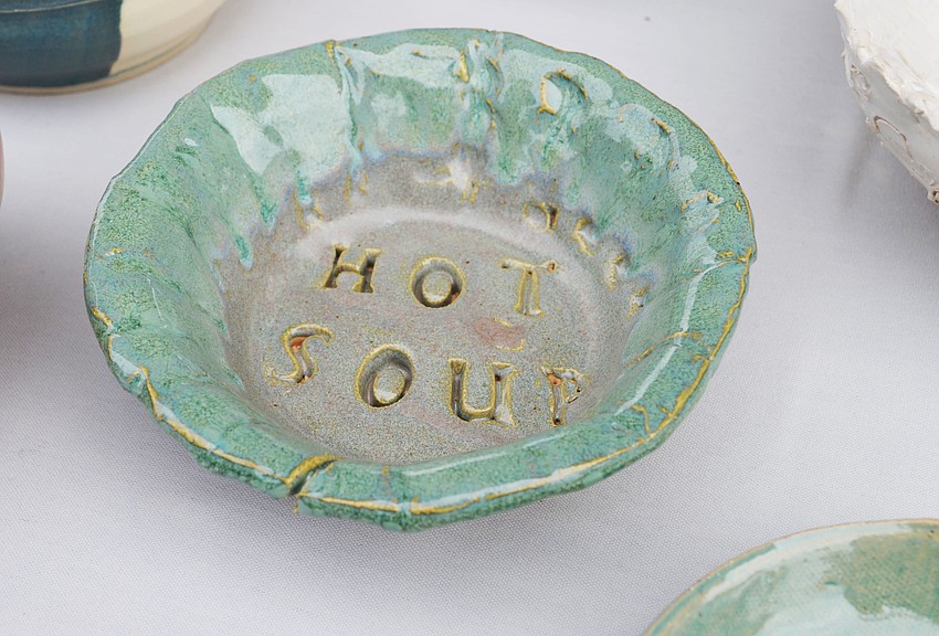 Each bowl is unique and handmade.