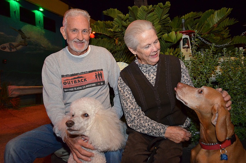 George and Phyllis Ulrich with Winnie and Bert.