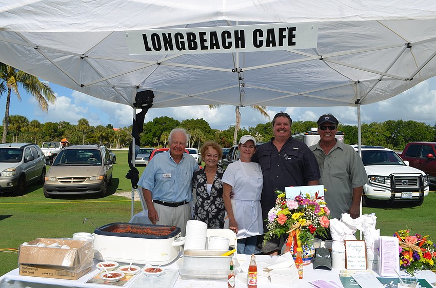 Jack Daly, Sue Kelly, Colleen and Pete Collandra and Tom Scurry, of Longbeach CafÃ©