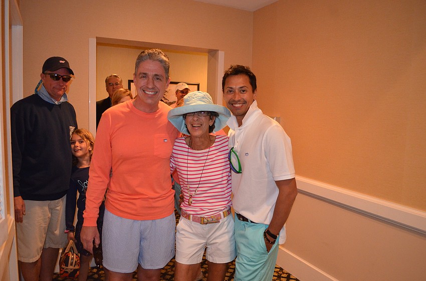 Models Michael Garey, Maxine Spitzer and Dex Honea