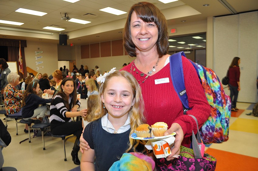 Jessica Boccarossa finds a table with her mom, Iris.