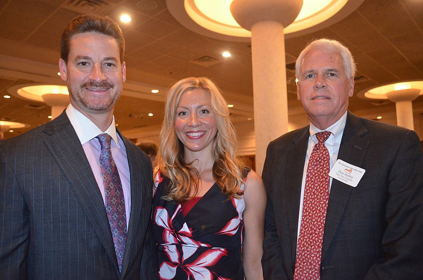 Florida Rep. Greg Steube with his wife, Jennifer, and Dan Bailey