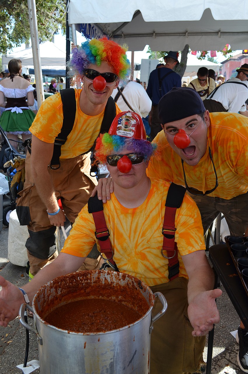 Andrew Robinson, Rich Kuhar and Zack Ballard from the Charlotte County Fire and EMS team