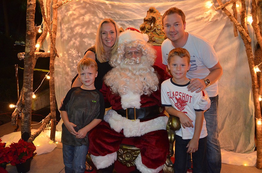 Zander, 5, Tara, Roger and Kian Ley, 8