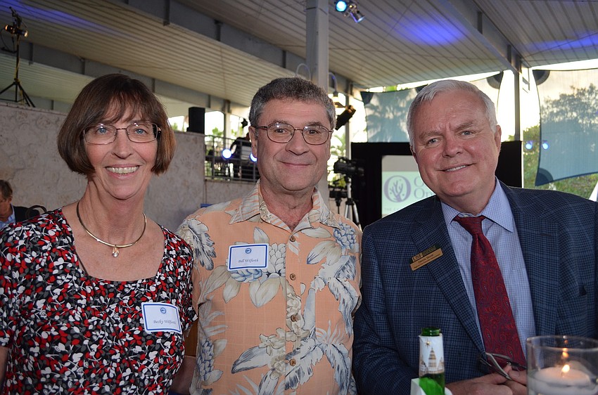 Becky and Bill Wilferth with Dennis Stover