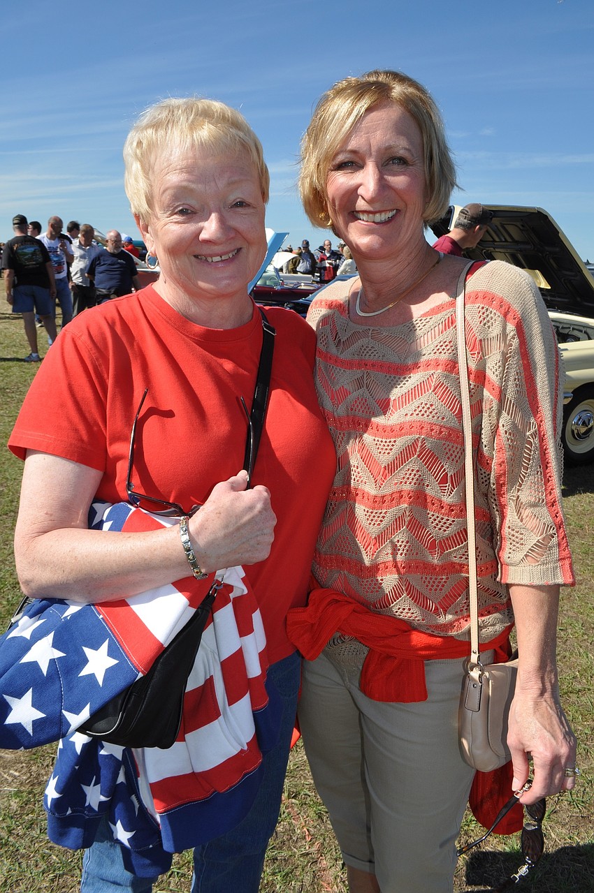 Carol Ventura and Wendy Donnelly say they love vintage cars.