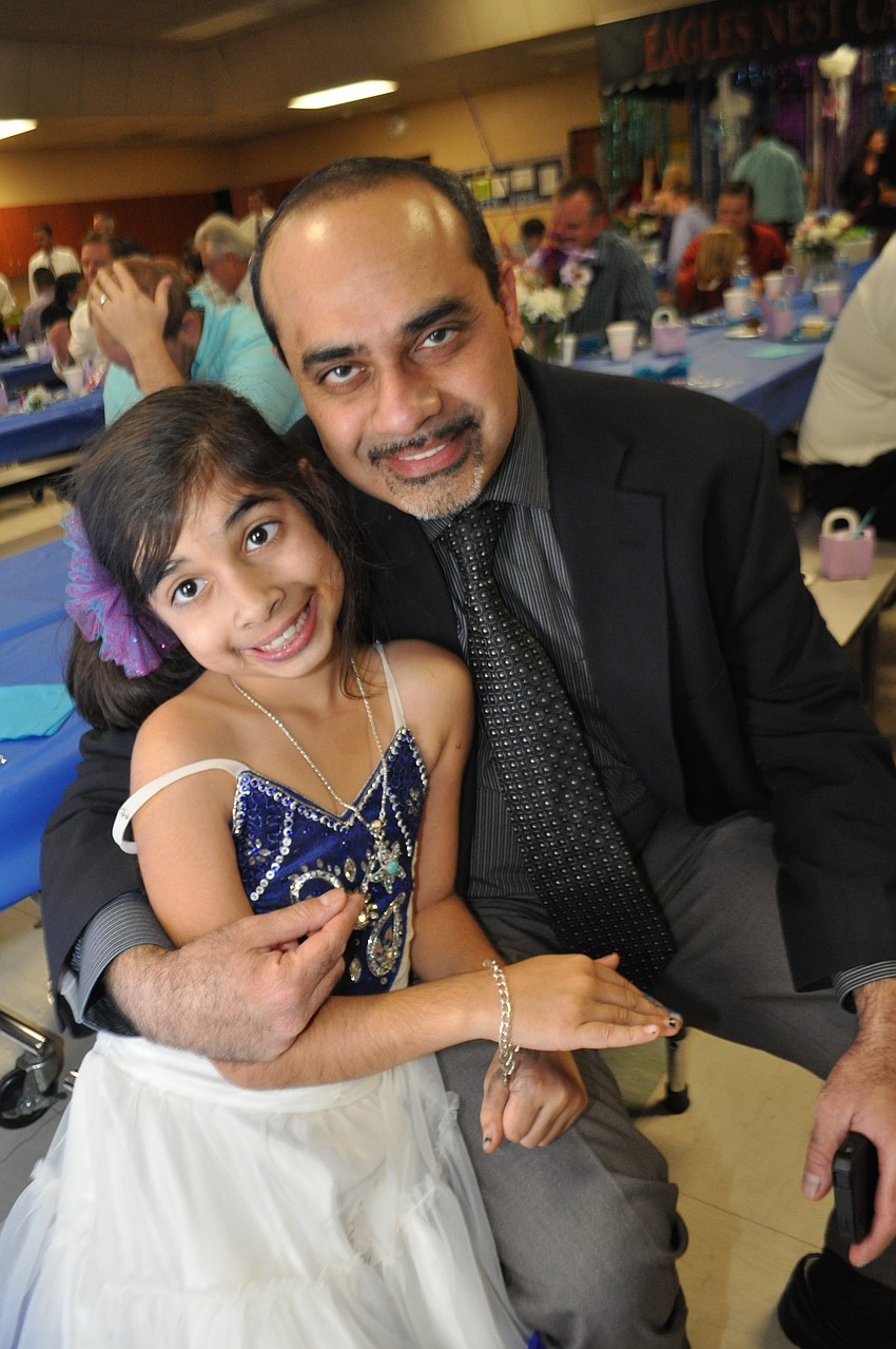 Panya and SEthi Sandeep have fun together.