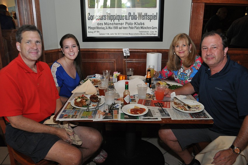 The Kean family, clockwise from left: Chris, Anna, Julie and Warren.
