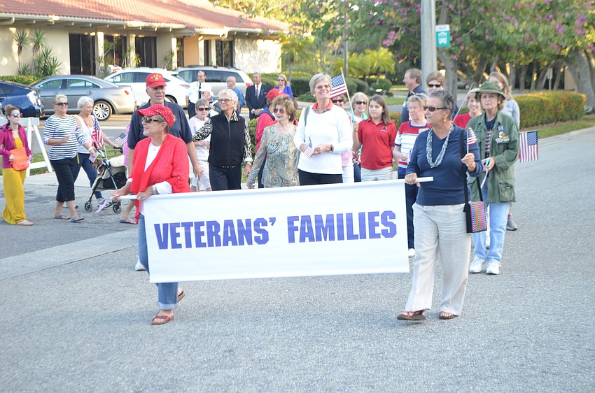 Veteransâ€™ families were also recognized at the parade.