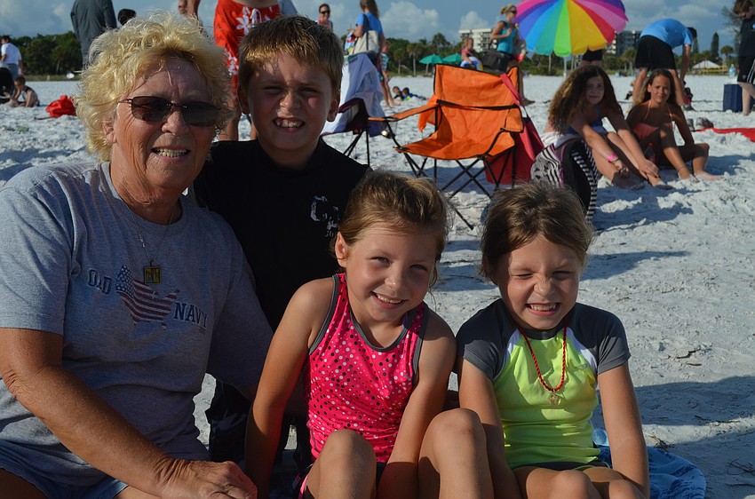 Sharon Teagarden with grandchildren, Bryce, Amelia and McKenzie