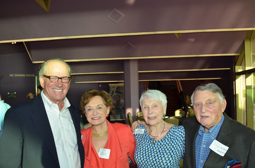 Sam Alfstad, Joyce Cooper, Muriel Gordon Mayers and Sherman Cooper