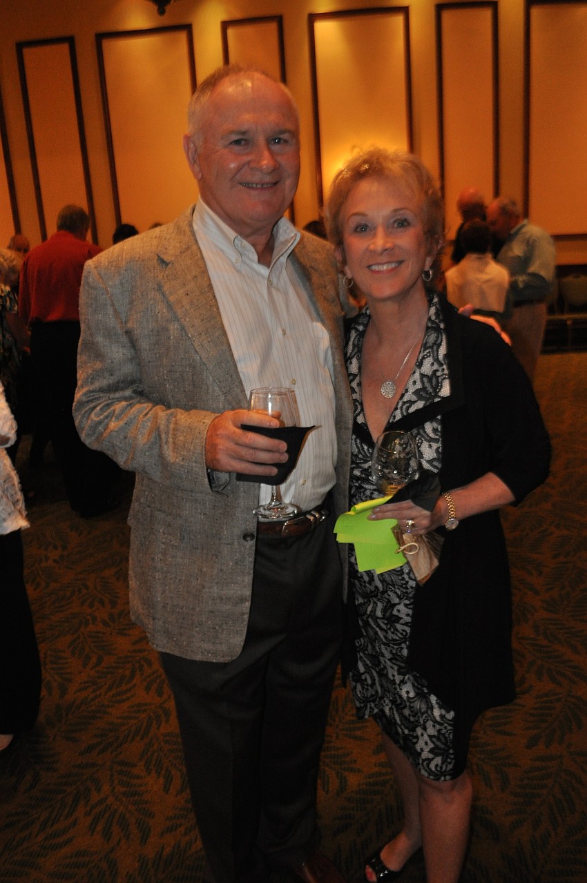 Mike and Martha Gaffney enjoy the evening together.