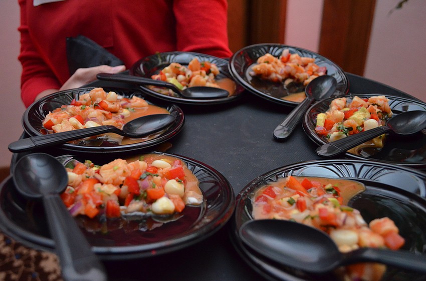 Shrimp ceviche from Selva Grill.