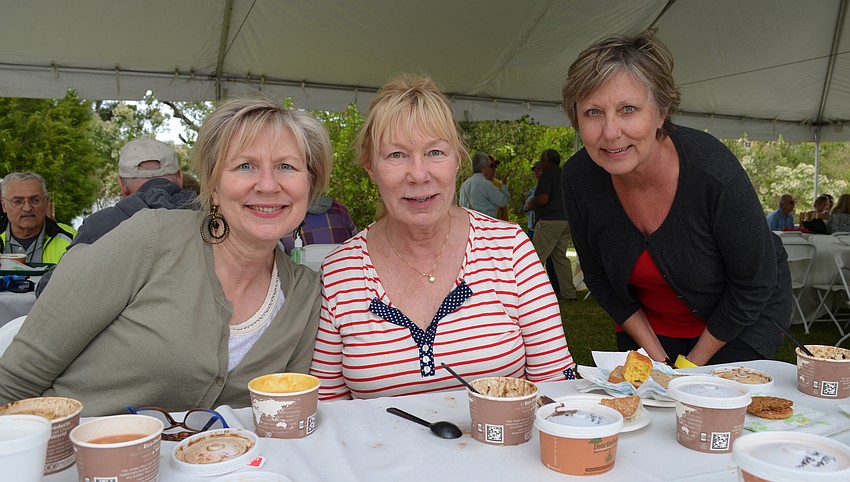 Sisters Laura Trubac, Melinda Kovach and Lisa Kelley said their favorite soup was the black bean soup from Mortonâ€™ s Gourmet Market.