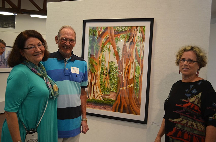 Shirley and David Myers with Mary Ellen Burns