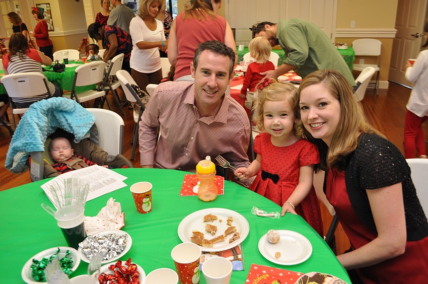 Â The Miller family attends. Pictured are Caleb, Wes, Claire and Meredith.