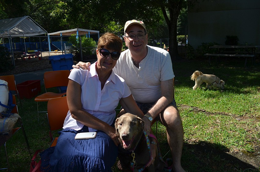 Jeannine and Jim Germer with Atticus