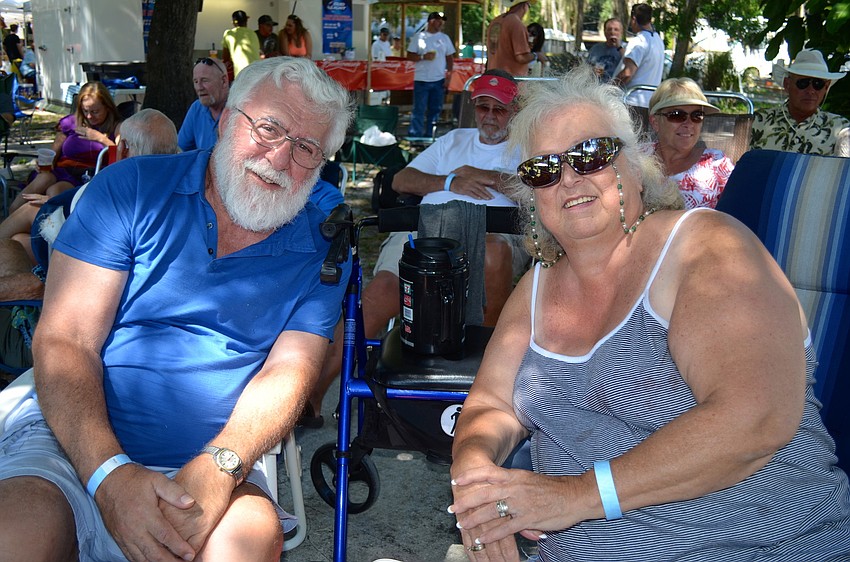 Ron and Tiny Riccieti traveled from Punta Gorda to attend the festival.
