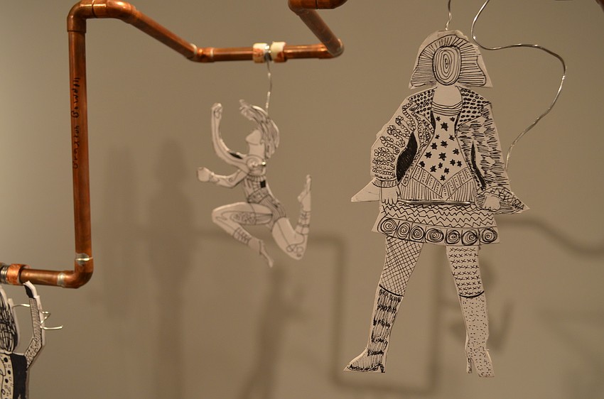 NewGate School high school students created Marcel Duchamps Zentangle Circus