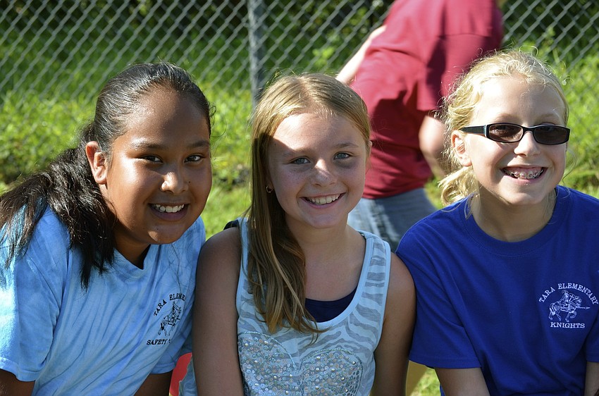 Lila Dimas, Hayley Peterson and Reagan Oller spend a morning outdoors.