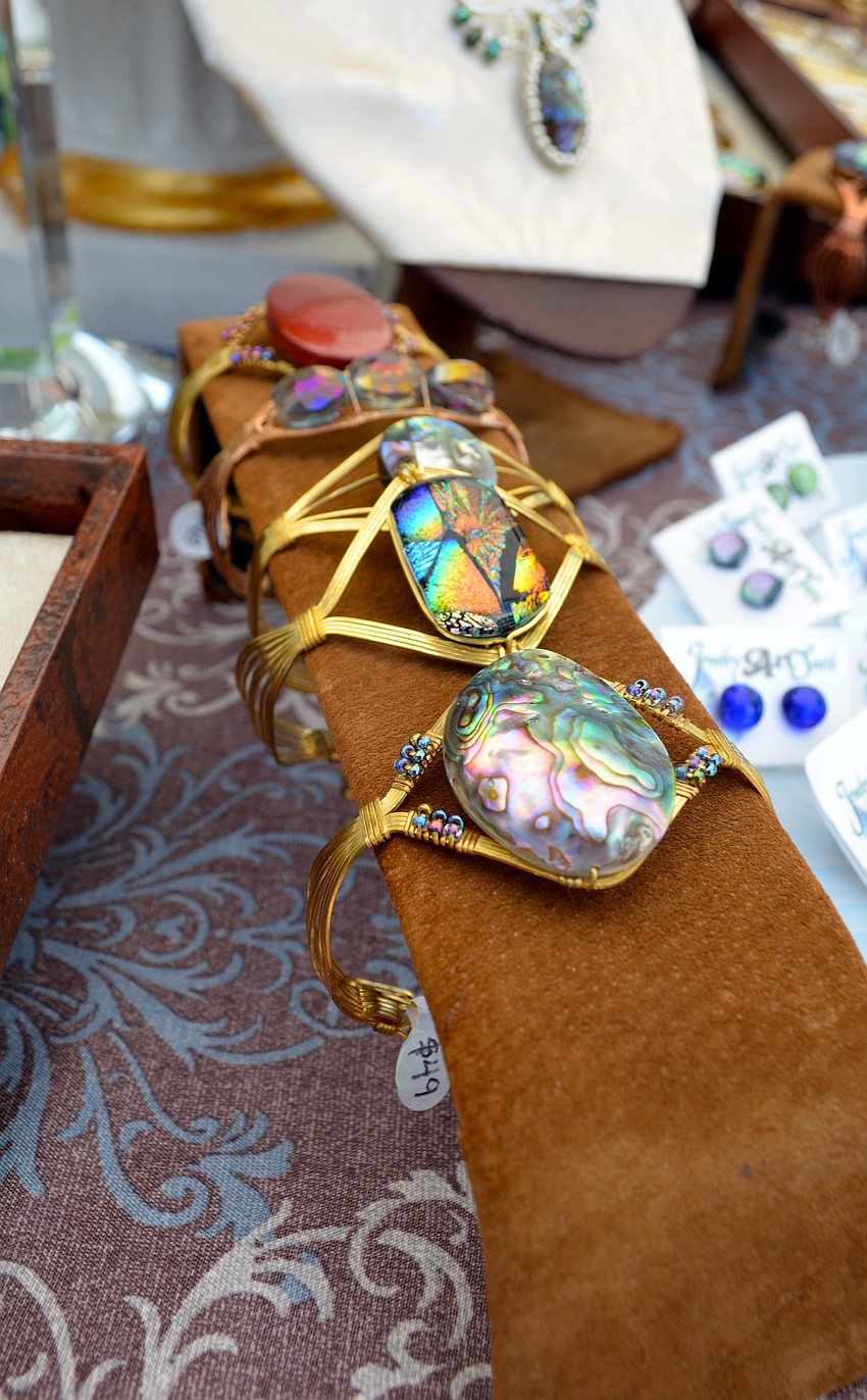 Handcrafted pieces were featured at Jewelry Art Smithâ€™s booth on the Circle.