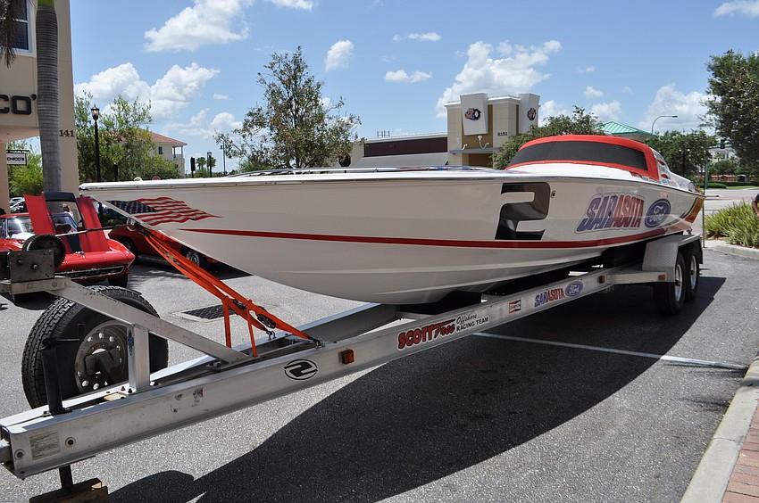 Festival organizers made sure to have a boat on display.