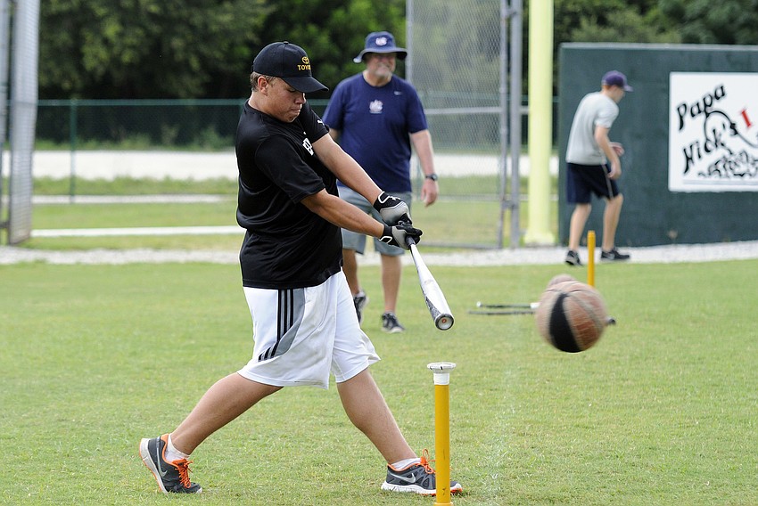 Kyle Jones plays third base for the Sarasota Little League Junior All-Stars and hopes to play for the Sailors next spring.