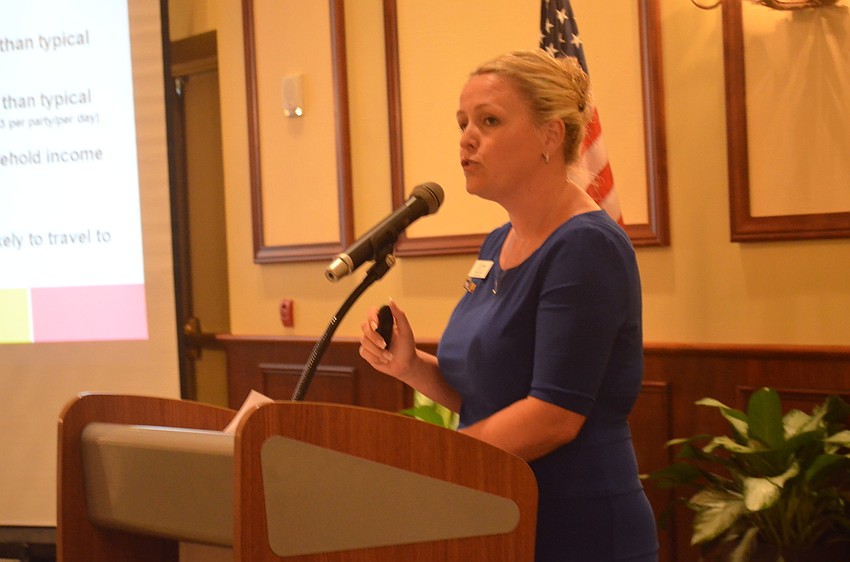 Nicole Rissler, of Visit Sarasota County, speaks about the impacts of sports on the region.