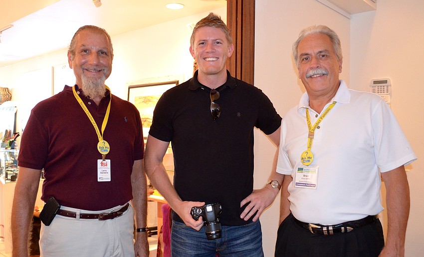 Larry Sanders, Forms Specialists Inc., Jon Pierce, Sarasota Chamber of Commerce, and Brian Wiffin, Stevens & Stevens Inc.