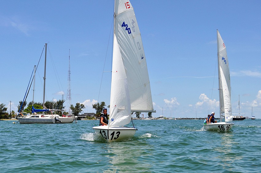 More than 30 students in SYSPâ€™s summer sailing camp afternoon session set sail on Sarasota Bay Friday, July 25.