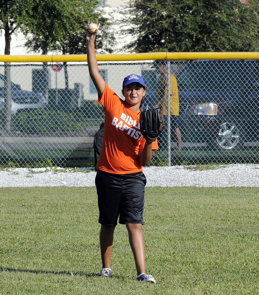 Ten-year-old Cali McKibbinâ€™s favorite part of this yearâ€™s camp was playing baseball games.