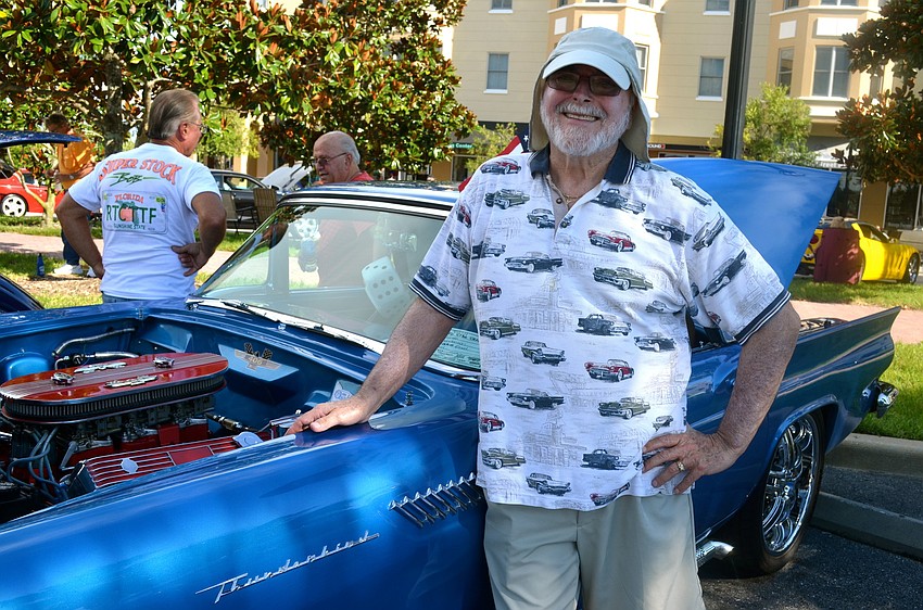 Jack Goreer shows off his '57 Ford Thunderbird.