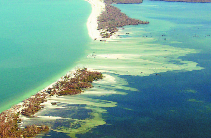 At 140 mph, Hurricane Charley cut a new pass through southern Cayo Costa Island, the island just north of North Captiva Island.