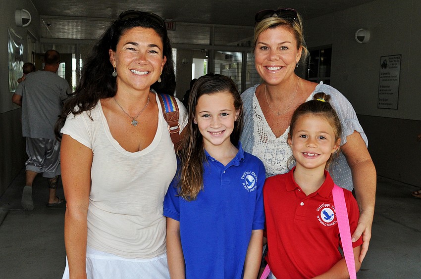 Suzanne and Sally Coscho with Sharon and Brielle Lowenstein