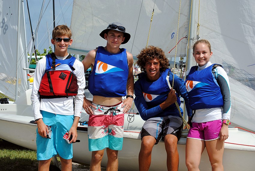 John Michel, Connor Oursler, Noah Lyons and Claire Oursler