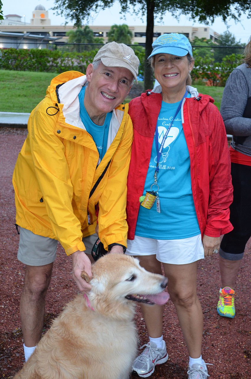 Alberto Montalvo, Sarita Montalvo and Mia come out every year for the Heart Walk.