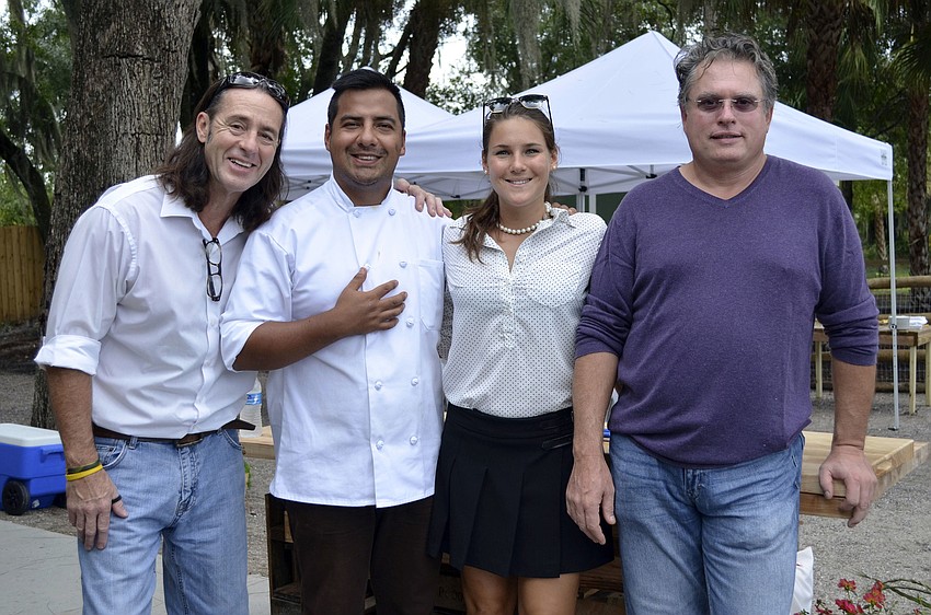 Garry Colpitts, Ricardo Granda, Juliette Ravinale and Chef Jose Martinez