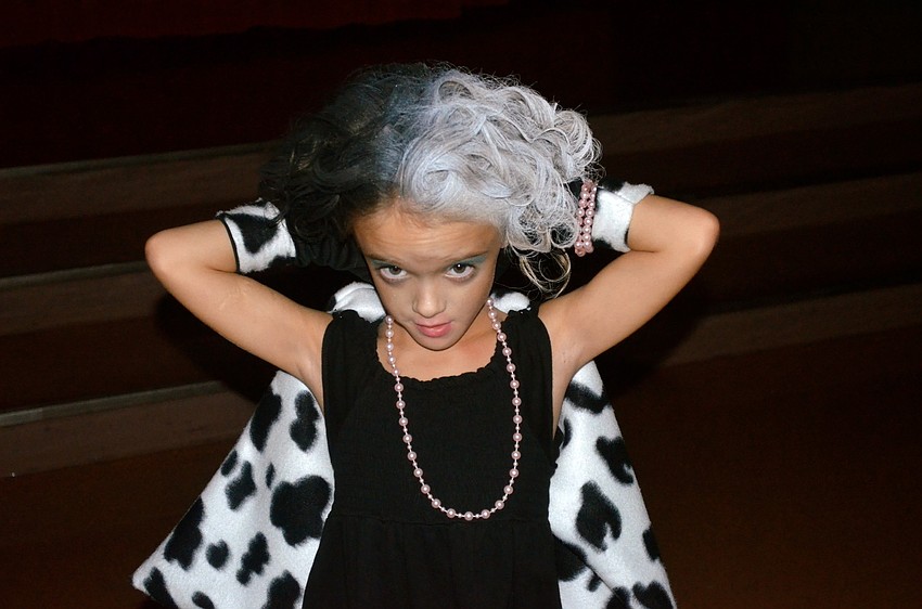 Addison Shear plays Cruella de Vile.