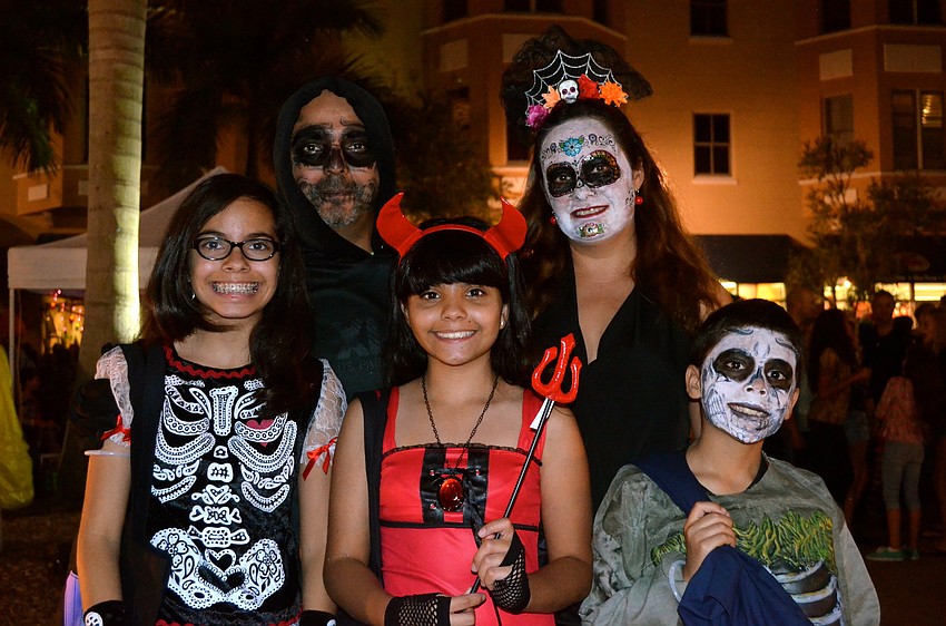 The Barrales family â€” Begonia, Miguel, Evith, Santiago and Ximena.