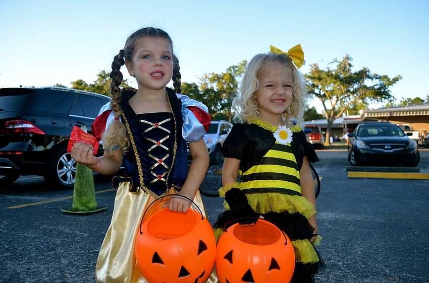 Polly and Phoebe Jessop show off their princess personas.
