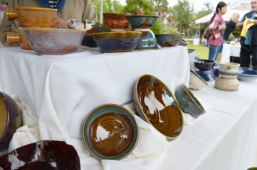 Artisan bowls were available to purchase at the Bowls of Hope event.